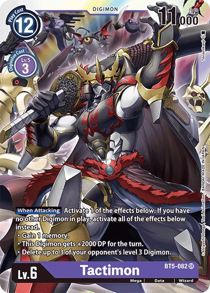 Digimon Kartenspiel Sammelkarte BT5-082 Tactimon