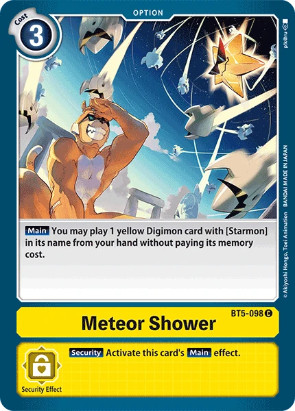 Digimon Kartenspiel Sammelkarte BT5-098 Meteor Shower