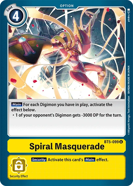 Digimon Kartenspiel Sammelkarte BT5-099 Spiral Masquerade
