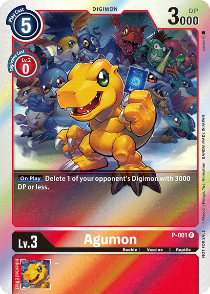 Digimon Kartenspiel Sammelkarte P-001 Agumon