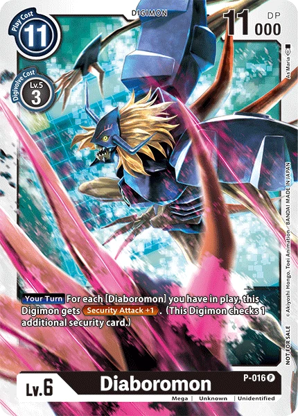 Digimon Kartenspiel Sammelkarte P-016 Diaboromon