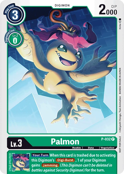 Digimon Kartenspiel Sammelkarte P-032 Palmon