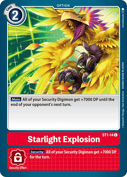 Digimon Kartenspiel Sammelkarte ST1-14 Starlight Explosion