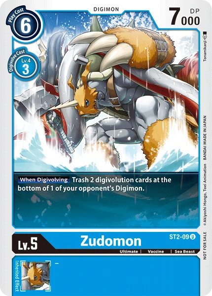 Digimon Kartenspiel Sammelkarte ST2-09 Zudomon alternatives Artwork 1