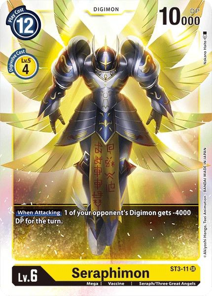Digimon Kartenspiel Sammelkarte ST3-11 Seraphimon