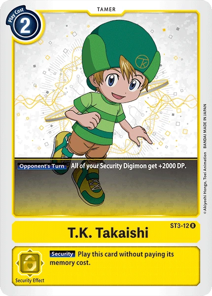 Digimon Kartenspiel Sammelkarte ST3-12 T.K. Takaishi