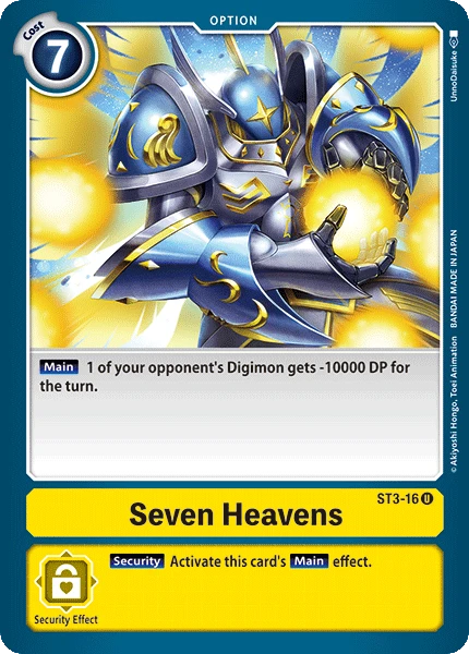 Digimon Kartenspiel Sammelkarte ST3-16 Seven Heavens