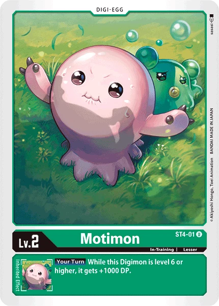 Digimon Kartenspiel Sammelkarte ST4-01 Motimon