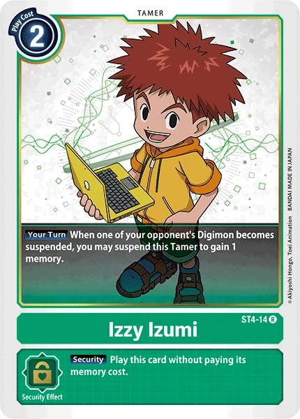 Digimon Kartenspiel Sammelkarte ST4-14 Izzy Izumi