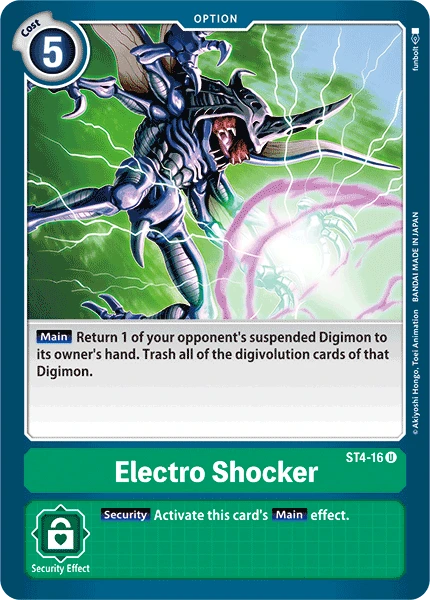Digimon Kartenspiel Sammelkarte ST4-16 Electro Shocker