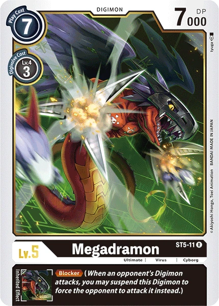Digimon Kartenspiel Sammelkarte ST5-11 Megadramon