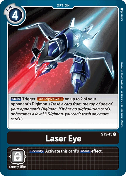 Digimon Kartenspiel Sammelkarte ST5-15 Laser Eye