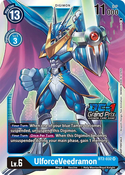 Digimon Kartenspiel Sammelkarte BT2-032 UlforceVeedramon alternatives Artwork 2