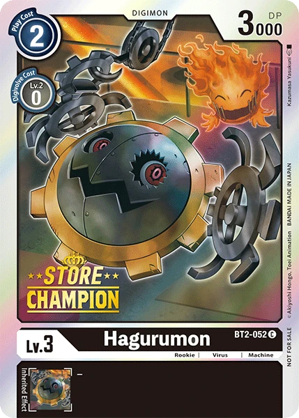 Digimon Kartenspiel Sammelkarte BT2-052 Hagurumon alternatives Artwork 2