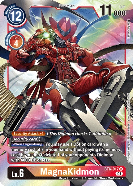 Digimon Kartenspiel Sammelkarte BT6-017 MagnaKidmon