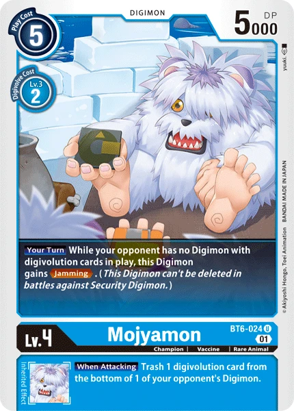Digimon Kartenspiel Sammelkarte BT6-024 Mojyamon