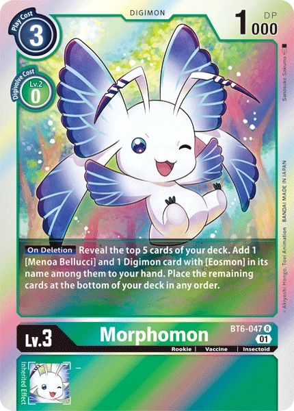 Digimon Kartenspiel Sammelkarte BT6-047 Morphomon