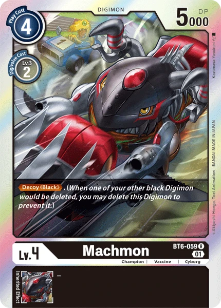 Digimon Kartenspiel Sammelkarte BT6-059 Machmon