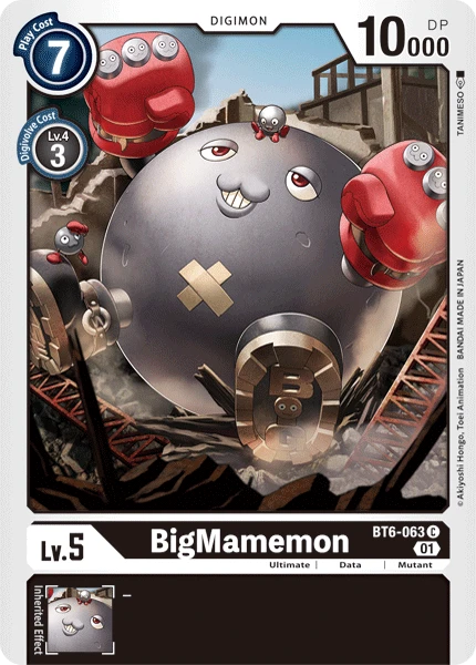 Digimon Kartenspiel Sammelkarte BT6-063 BigMamemon