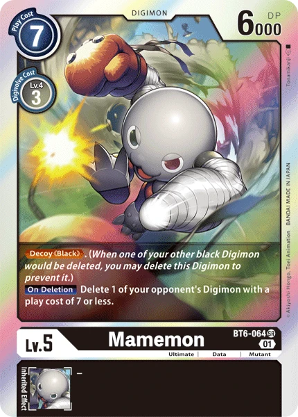 Digimon Kartenspiel Sammelkarte BT6-064 Mamemon