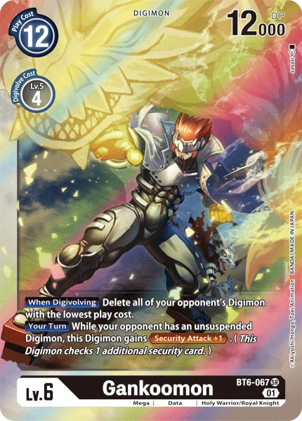 Digimon Kartenspiel Sammelkarte BT6-067 Gankoomon