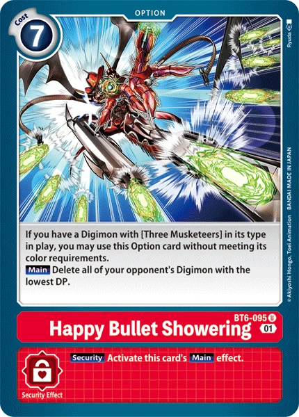 Digimon Kartenspiel Sammelkarte BT6-095 Happy Bullet Showering