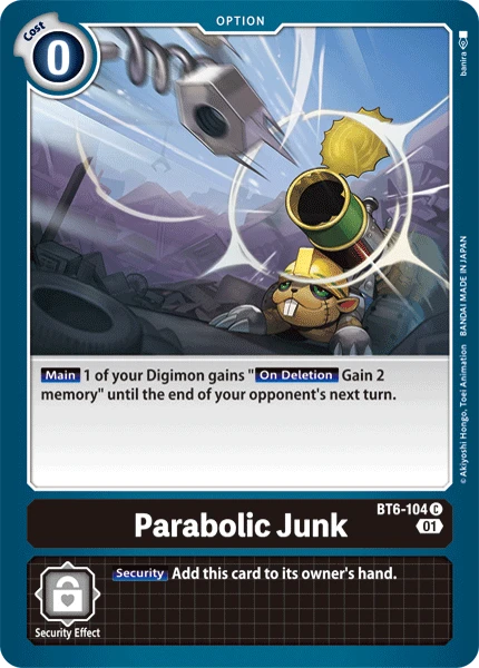 Digimon Kartenspiel Sammelkarte BT6-104 Parabolic Junk