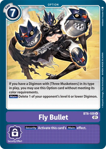 Digimon Kartenspiel Sammelkarte BT6-109 Fly Bullet