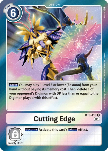Digimon Kartenspiel Sammelkarte BT6-110 Cutting Edge