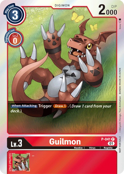 Digimon Kartenspiel Sammelkarte P-041 Guilmon