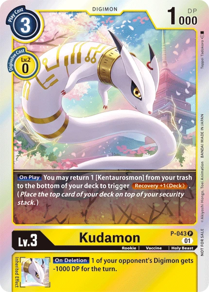 Digimon Kartenspiel Sammelkarte P-043 Kudamon