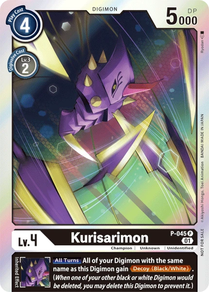 Digimon Kartenspiel Sammelkarte P-045 Kurisarimon