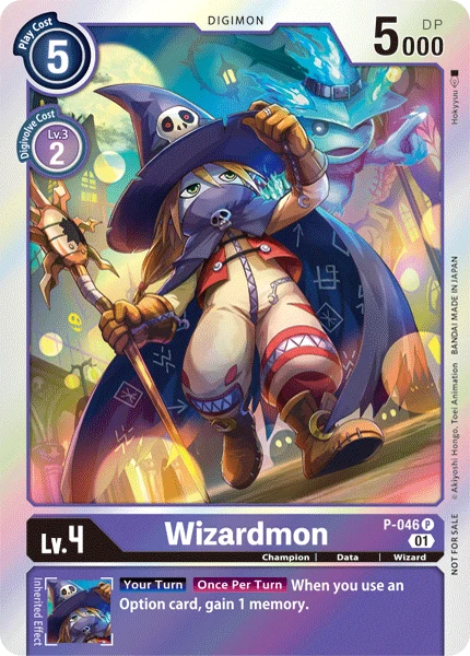 Digimon Kartenspiel Sammelkarte P-046 Wizardmon