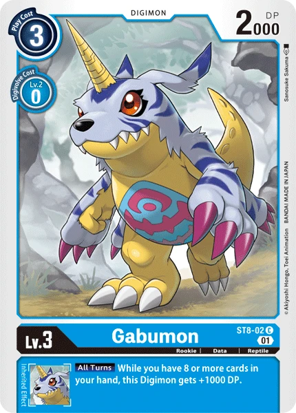 Digimon Kartenspiel Sammelkarte ST8-02 Gabumon