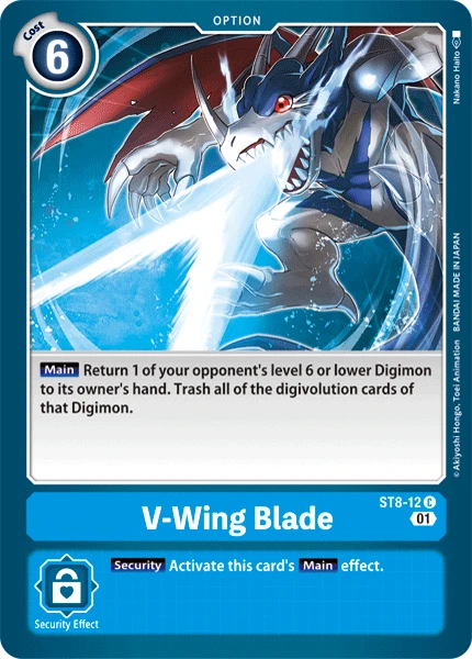 Digimon Kartenspiel Sammelkarte ST8-12 V-Wing Blade