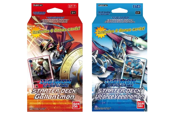 Boxart von ST-7 und ST-8 des Digimon Card Game