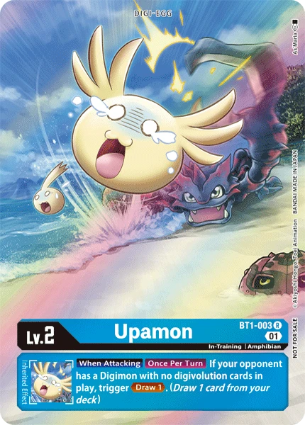 Digimon Kartenspiel Sammelkarte BT1-003 Upamon alternatives Artwork 1