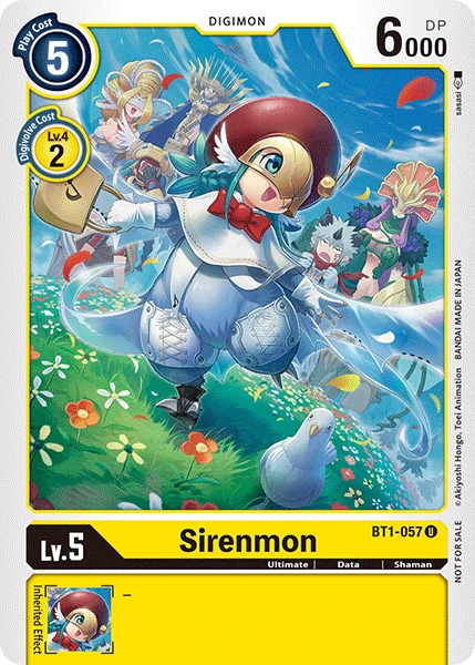 Digimon Kartenspiel Sammelkarte BT1-057 Sirenmon alternatives Artwork 1