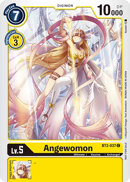 Digimon Kartenspiel Sammelkarte BT2-037 Angewomon alternatives Artwork 1