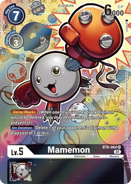 Digimon Kartenspiel Sammelkarte BT6-064 Mamemon alternatives Artwork 1