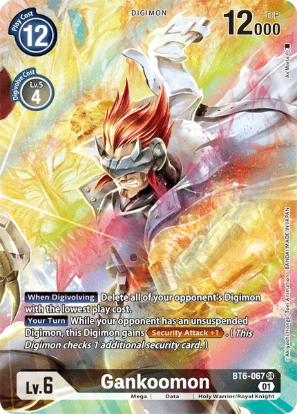 Digimon Kartenspiel Sammelkarte BT6-067 Gankoomon alternatives Artwork 1