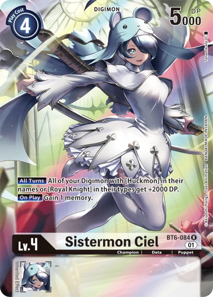 Digimon Kartenspiel Sammelkarte BT6-084 Sistermon Ciel alternatives Artwork 1