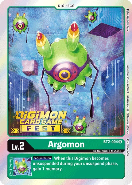Digimon Kartenspiel Sammelkarte BT2-004 Argomon alternatives Artwork 2