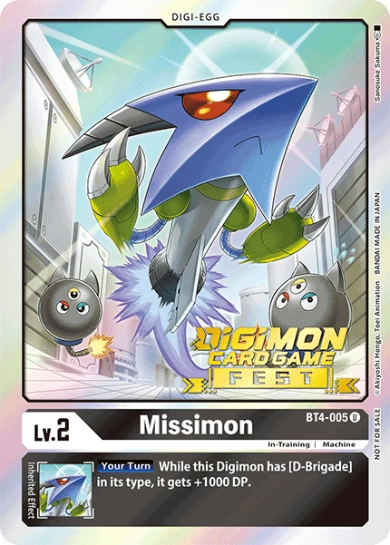 Digimon Kartenspiel Sammelkarte BT4-005 Missimon alternatives Artwork 3