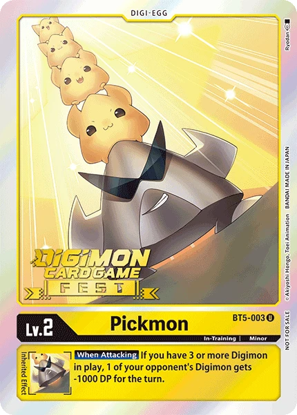 Digimon Kartenspiel Sammelkarte BT5-003 Pickmon alternatives Artwork 1