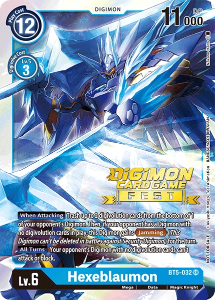 Digimon Kartenspiel Sammelkarte BT5-032 Hexeblaumon alternatives Artwork 1