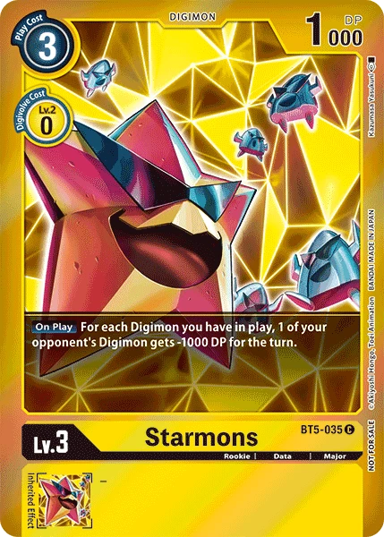 Digimon Kartenspiel Sammelkarte BT5-035 Starmons alternatives Artwork 1