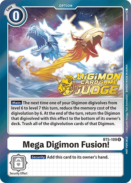 Digimon Kartenspiel Sammelkarte BT5-109 Mega Digimon Fusion! alternatives Artwork 1