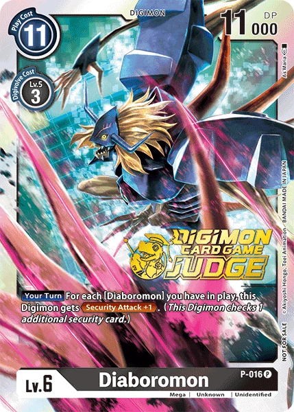 Digimon Kartenspiel Sammelkarte P-016 Diaboromon alternatives Artwork 1