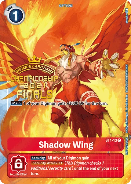 Digimon Kartenspiel Sammelkarte ST1-13 Shadow Wing alternatives Artwork 2